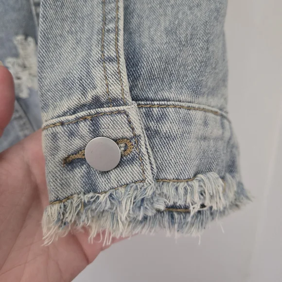 Distressed Denim Jacket - Picture 3 of 5